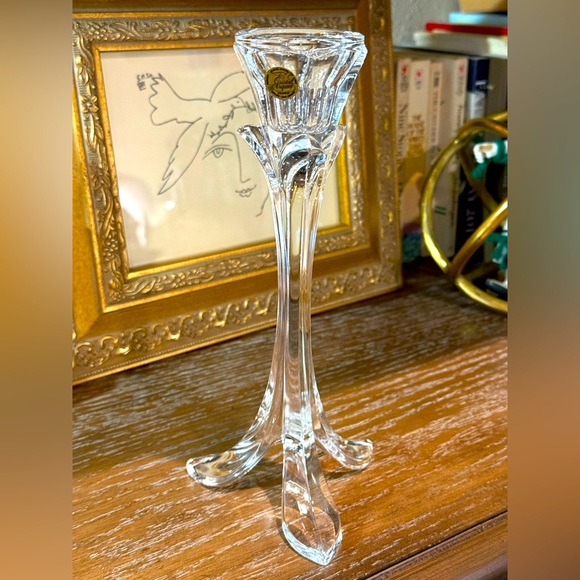 Beautiful Genuine Tulip Crystal Candlestick by Cristal d'Arques Made in France - Picture 4 of 11
